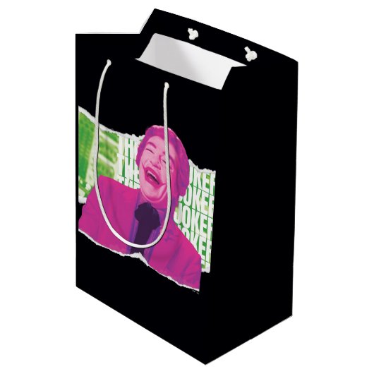 Der Joker Scrapbook lacht Mittlere Geschenktüte (Rückseite Schrägansicht)