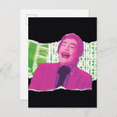 Der Joker Scrapbook lacht Postkarte (Vorne/Hinten)