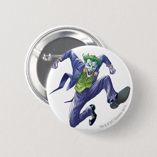 Der Joker springt Button (Vorne & Hinten)