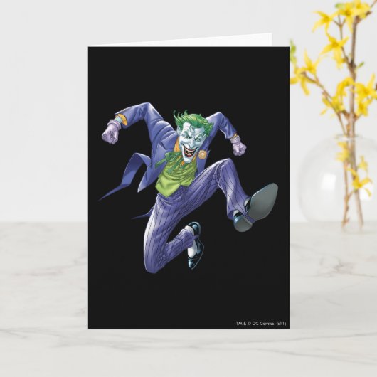 Der Joker springt Karte (Gelbe Blume)