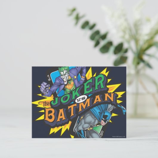 Der Joker Vs Batman Postkarte (Stehend Vorderseite)