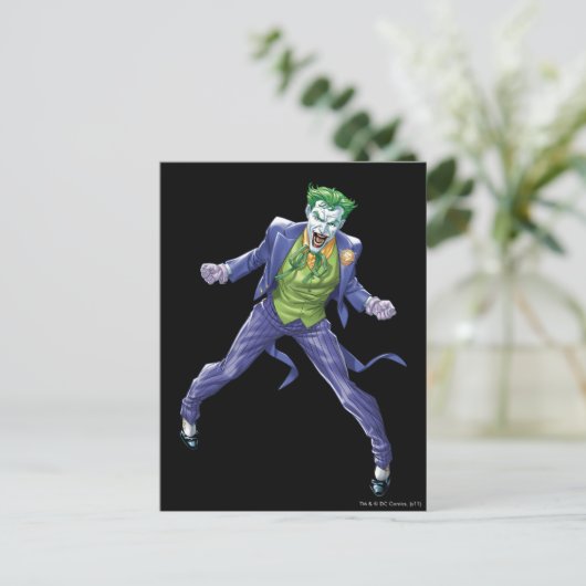 Der Joker Yells Postkarte (Stehend Vorderseite)