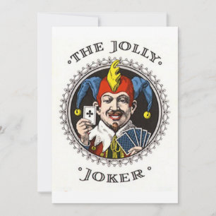 Der Jolle Joker, der Kartengrafik abspielt Feiertagskarte