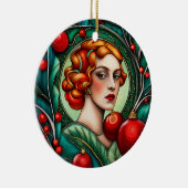 Der Jolly Redhead: Baubles & Baum Keramik Ornament (Rechts)