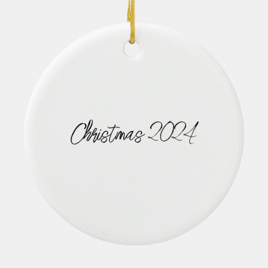 Der Jolly Redhead: Baubles & Baum Keramik Ornament (Hinten)