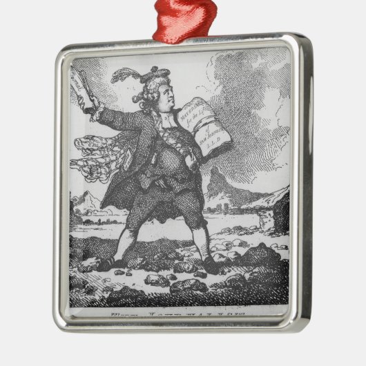 Der Journalist Silbernes Ornament (Links)