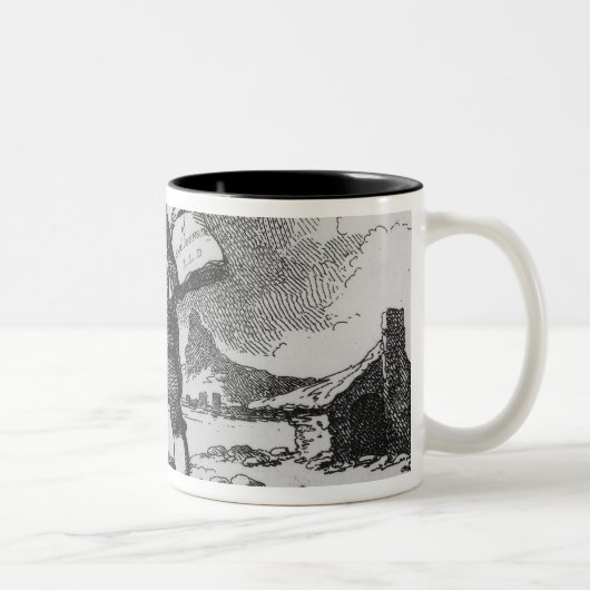 Der Journalist Zweifarbige Tasse (Rechts)