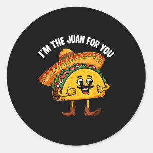 Der Juan für lustige Sprüche Meme Cinco de Mayo Runder Aufkleber