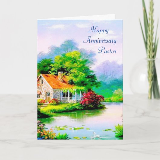 Der Jubiläum eines Pastors Karte (Vorderseite)