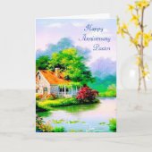 Der Jubiläum eines Pastors Karte (Gelbe Blume)