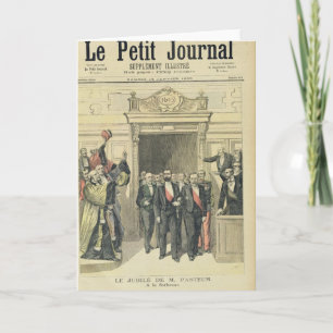 Der Jubiläum von Louis Pasteur an der Sorbonne Karte