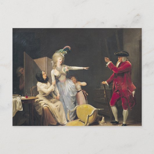 Der jüdische Alte Mann, 1791 Postkarte (Vorderseite)