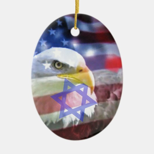 Der jüdische Amerikaner Keramikornament (Vorne)