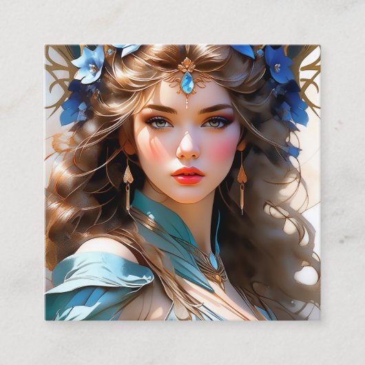 Der Jugendstil war geprägt von einer Rückkehr zum  Quadratische Visitenkarte (Vorderseite)