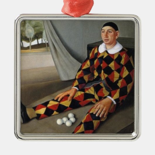 Der Juggler (von Antonio Donghi) Ornament Aus Metall (Vorne)