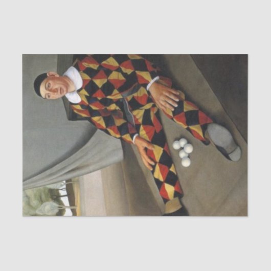 Der Juggler (von Antonio Donghi) Seidenpapier (Vorderseite)