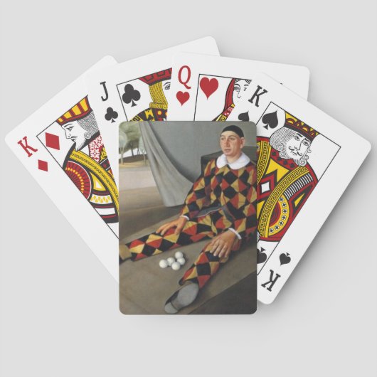 Der Juggler (von Antonio Donghi) Spielkarten (Rückseite)