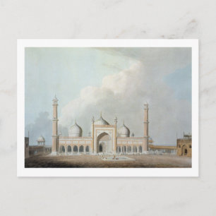 Der Jummah Musjed, Delhi, Platte XXIII aus "Orient Postkarte