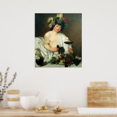 Der junge Bakchus, Caravaggio Poster (Küche)