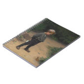 Der junge Biologe mit einem Frosch (von Paul Peel) Notizblock (Linke Seite)