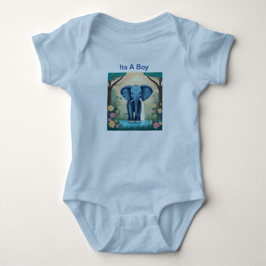 Der junge Blue Baby Elephant, Strampler (Vorderseite)