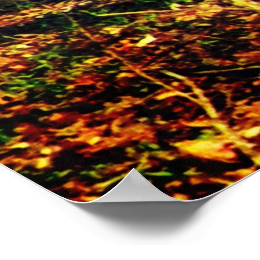 Der junge Buck im Wald Poster (Ecke)