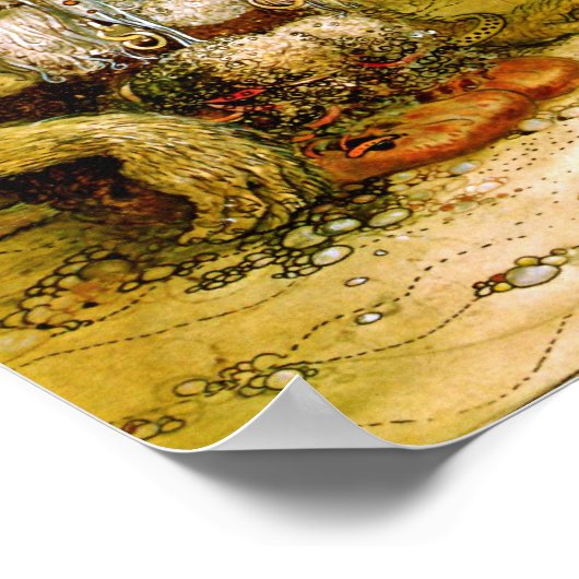 Der Junge, der nie davor gewarnt wurde, John Bauer Poster (Ecke)