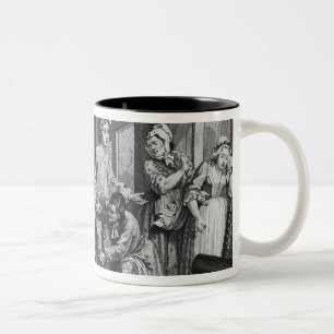 Der junge Erb nimmt Besitz von Zweifarbige Tasse