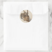 Der junge Hase Runder Aufkleber (Tasche)