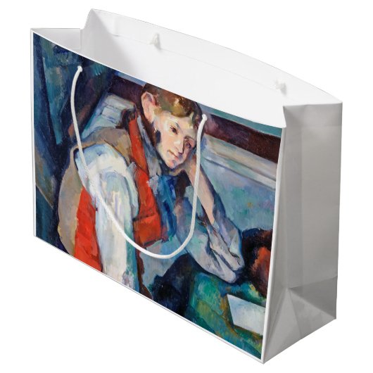 Der Junge im Roten Westen, Cezanne Große Geschenktüte (Rückseite Schrägansicht)