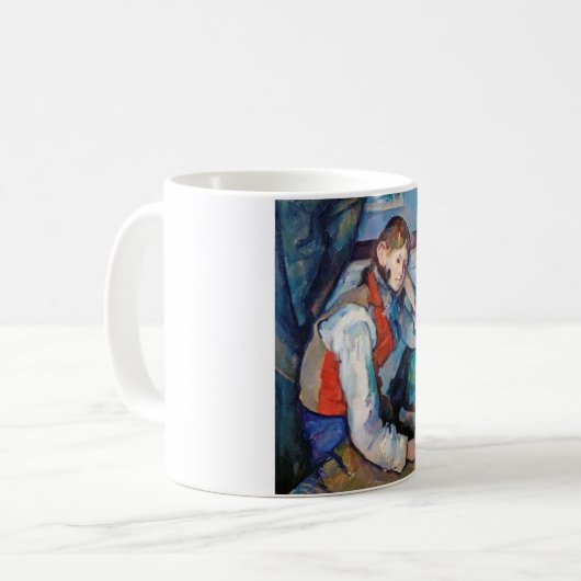 Der Junge im Roten Westen, Cezanne Kaffeetasse (Vorderseite Links)