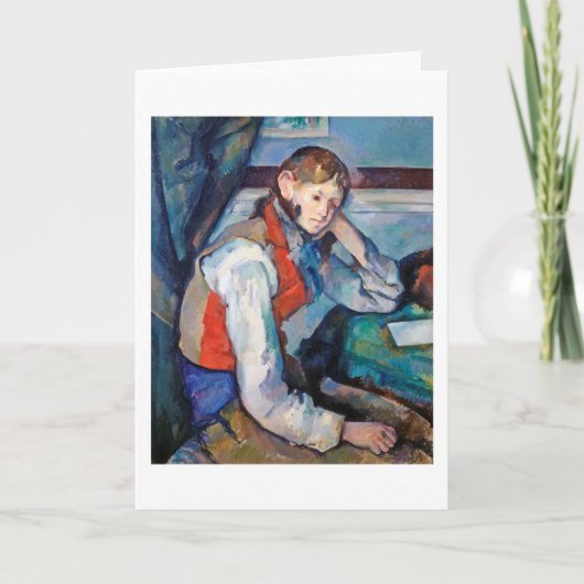 Der Junge im Roten Westen, Cezanne Karte (Vorderseite)