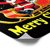 Der Junge ist wieder in der Stadt! Frohe Weihnacht Poster (Ecke)