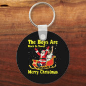 Der Junge ist wieder in der Stadt! Frohe Weihnacht Schlüsselanhänger (Vorderseite)