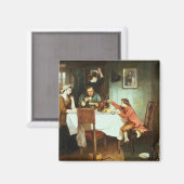 Der junge James Watt spielt mit Steam Magnet (Vorderseite/Rückseite)