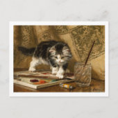 Der junge Künstler Henriëtte Ronner-Knip Postkarte (Vorderseite)