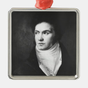 Der junge Ludwig van Beethoven 1806 Silbernes Ornament