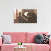 Der junge Mann spielt Klavier von Gustave Caillebo Leinwanddruck (Insitu (Wohnzimmer))