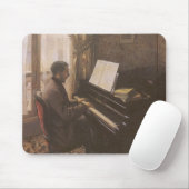 Der junge Mann spielt Klavier von Gustave Caillebo Mousepad (Mit Mouse)
