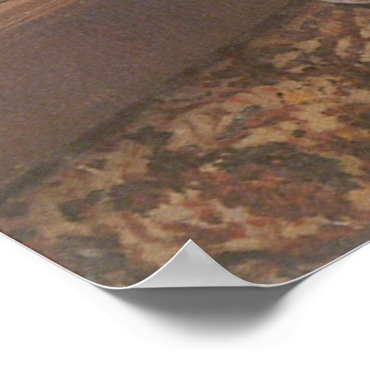 Der junge Mann spielt Klavier von Gustave Caillebo Poster (Ecke)