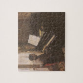 Der junge Mann spielt Klavier von Gustave Caillebo Puzzle (Vertikal)