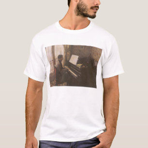 Der junge Mann spielt Klavier von Gustave Caillebo T-Shirt