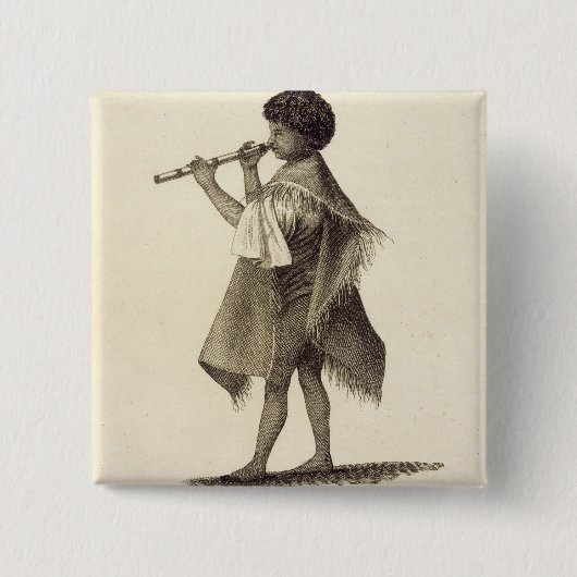 Der junge Mann Taiyota, Eingeborener von Otaheite, Button (Vorderseite)