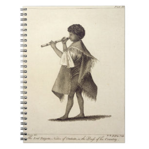 Der junge Mann Taiyota, Eingeborener von Otaheite, Notizblock