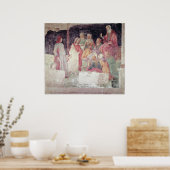 Der junge Mann wird von sieben liberalen Künsten b Poster (Küche)