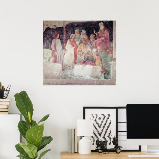 Der junge Mann wird von sieben liberalen Künsten b Poster (Heimbüro)