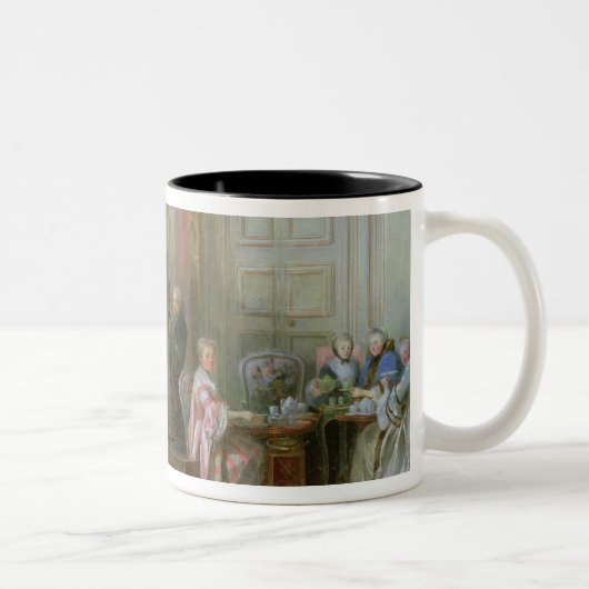 Der junge Mozart am Klavichord Zweifarbige Tasse (Rechts)