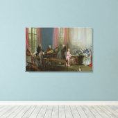 Der junge Mozart im Clavichord Leinwanddruck (Insitu (Holzboden))