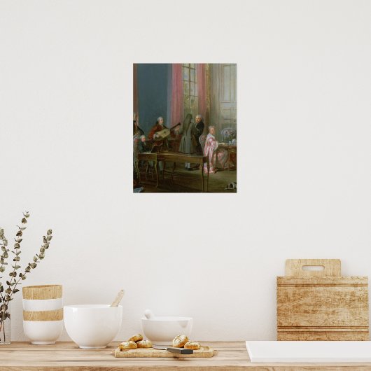 Der junge Mozart im Clavichord Poster (Küche)