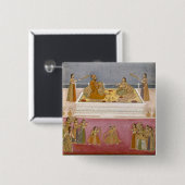 Der junge Mughal Kaiser Mohammed Shah an einem Button (Vorne & Hinten)